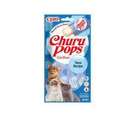 Churu Cat Pops tonnikalaviljaton kissaherkku, 60g x 4 hinta ja tiedot | Kissan herkut | hobbyhall.fi