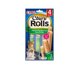 Churu Cat Rolls Chicken&Tuna kissan herkku, 40g x 4 hinta ja tiedot | Kissan herkut | hobbyhall.fi