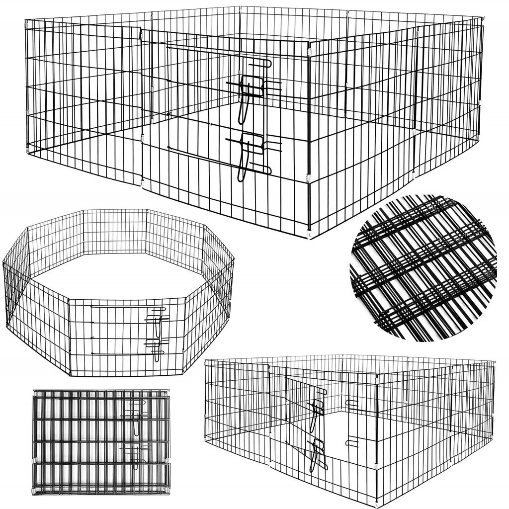 Lemmikkien häkki Springos PA1008 155x61 cm hinta ja tiedot | Kuljetushäkit ja kuljetuslaatikot | hobbyhall.fi