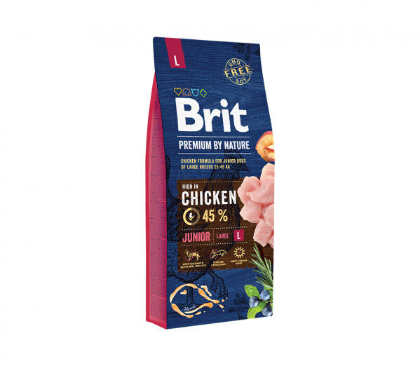 Brit Premium By Nature Junior L kuivaruoka pennuille, 3 kg hinta ja tiedot | Koiran kuivaruoka | hobbyhall.fi