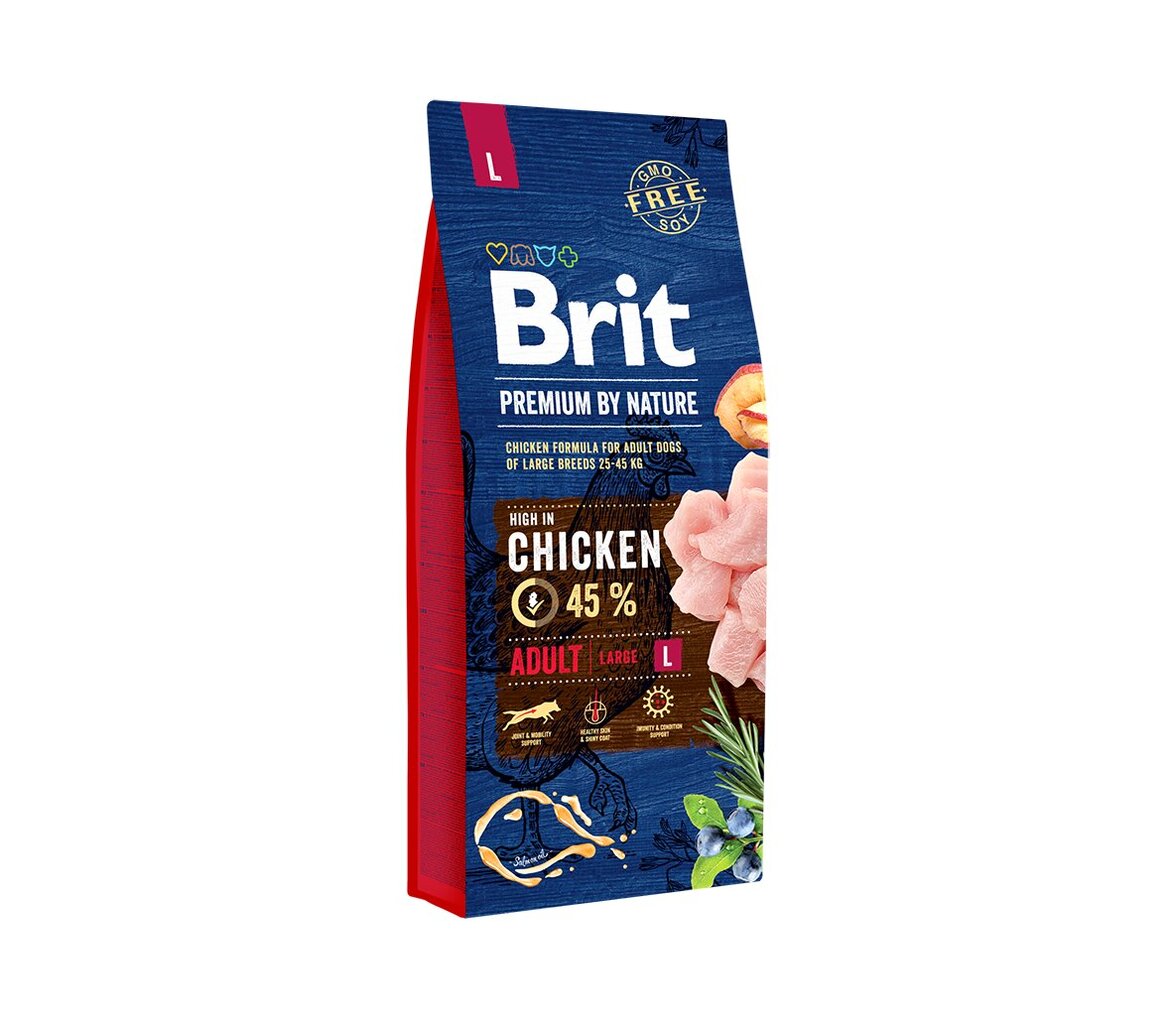 Brit Premium By Nature Adult L kuivaruoka suurikokoisille koirille, 3 kg hinta ja tiedot | Koiran kuivaruoka | hobbyhall.fi