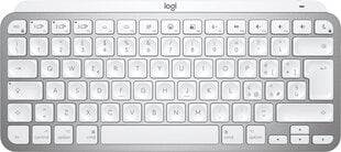 Langaton näppäimistö Logitech, MX KEYS MINI, qwerty, valkoinen hinta ja tiedot | Näppäimistöt | hobbyhall.fi