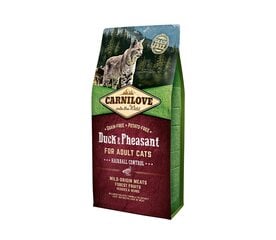 Carnilove Duck&Pheasant Adult Cat Hairball Control viljaton kissan kuivaruoka, 0,4 kg hinta ja tiedot | Kissan kuivaruoka | hobbyhall.fi