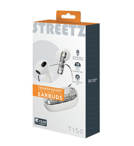 Streetz T150-WHT hinta ja tiedot | Kuulokkeet | hobbyhall.fi