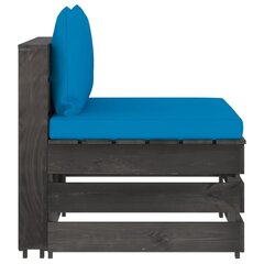 Sohvan modulaarinen keskiosa tyynyillä, musta hinta ja tiedot | Puutarhatuolit | hobbyhall.fi