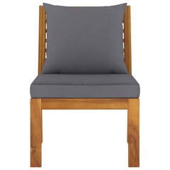 Sohvan modulaarinen keskiosa harmaalla tyynyllä, harmaa hinta ja tiedot | Puutarhatuolit | hobbyhall.fi
