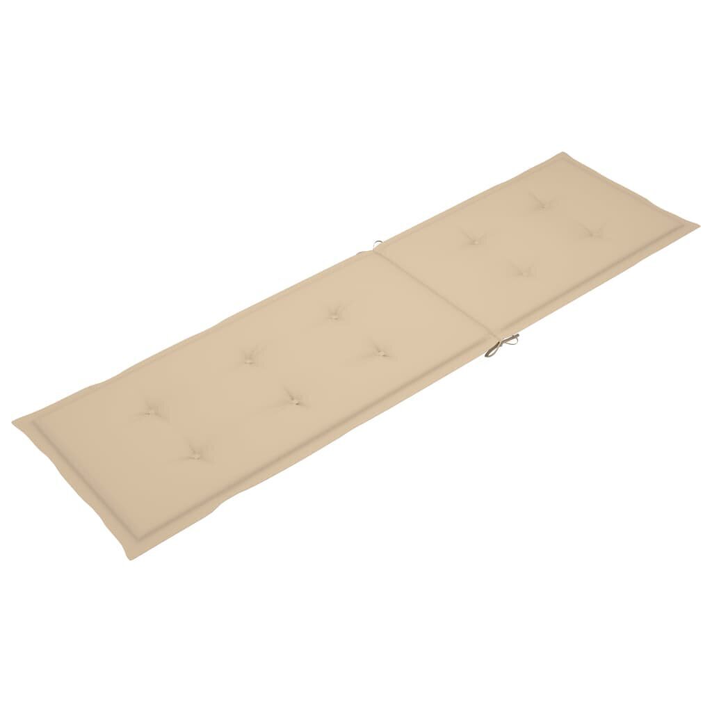 Terassituolin tyyny, (75+105)x50x4 cm, beige hinta ja tiedot | Istuintyynyt, pehmusteet ja päälliset | hobbyhall.fi