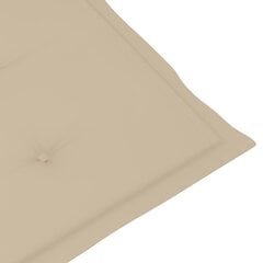 Terassituolin tyyny, (75+105)x50x4 cm, beige hinta ja tiedot | Istuintyynyt, pehmusteet ja päälliset | hobbyhall.fi