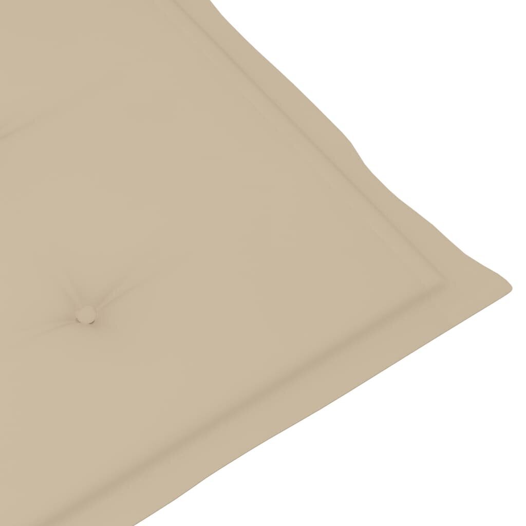 Terassituolin tyyny, (75+105)x50x4 cm, beige hinta ja tiedot | Istuintyynyt, pehmusteet ja päälliset | hobbyhall.fi