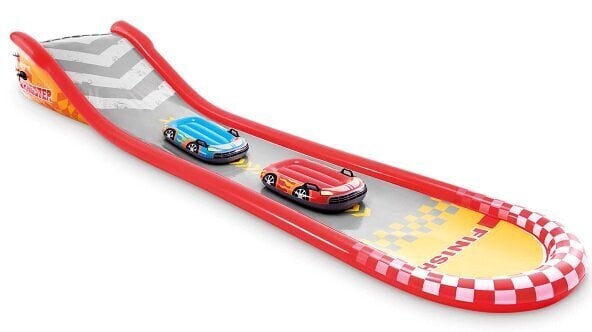 Puhallettava vesiliukumäki INTEX Racing Fun Slide, 561x76 cm hinta ja tiedot | Puhallettavat vesilelut ja uima-asusteet | hobbyhall.fi