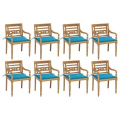 Batavia tuolit tyynyillä, 8 kpl hinta ja tiedot | Puutarhatuolit | hobbyhall.fi