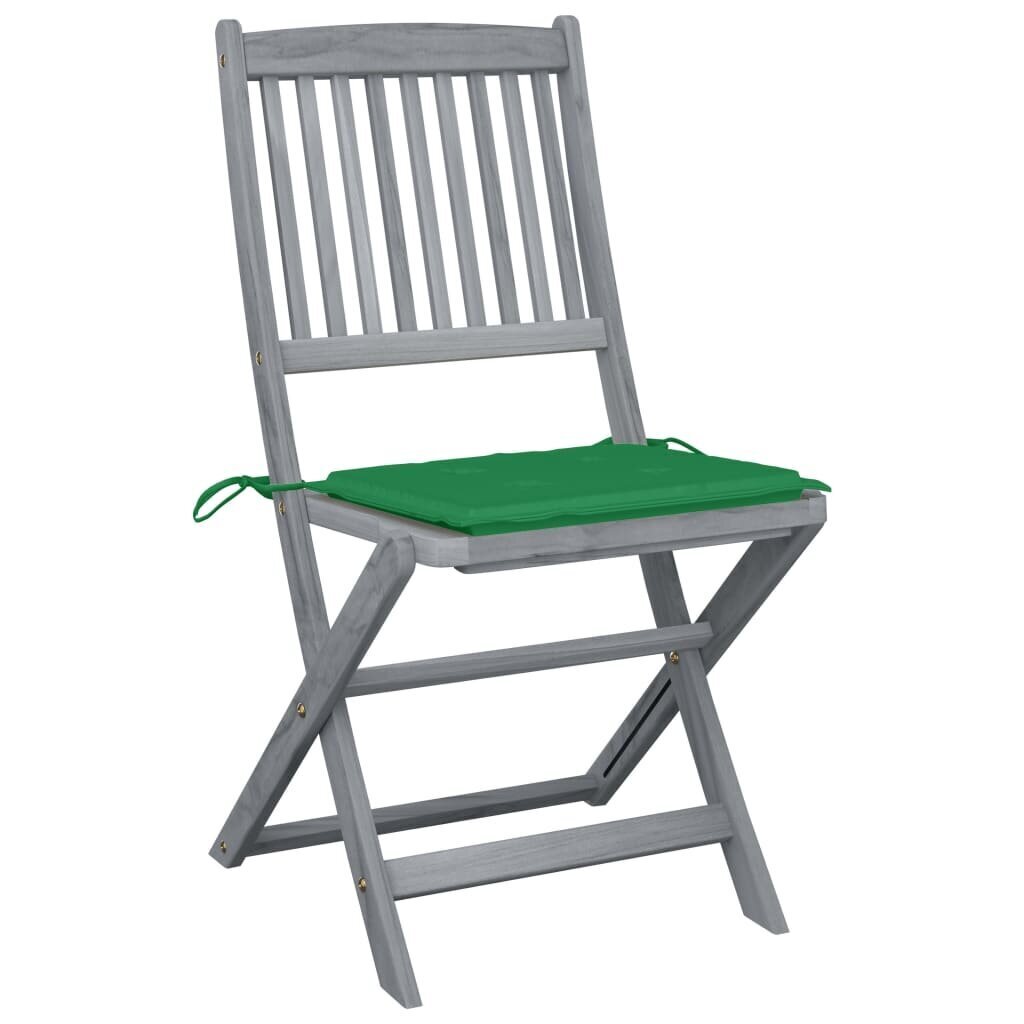 2 tuolin setti, harmaa/vihreä hinta ja tiedot | Puutarhatuolit | hobbyhall.fi