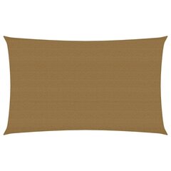 Aurinkosuoja, taupe, 4x7m, HDPE, 160g/m² hinta ja tiedot | Aurinkovarjot ja markiisit | hobbyhall.fi