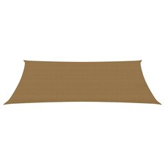 Aurinkosuoja, taupe, 4x7m, HDPE, 160g/m² hinta ja tiedot | Aurinkovarjot ja markiisit | hobbyhall.fi