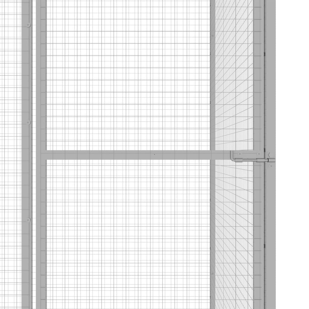 Häkki kissoille, 3x1,5x2,5m, galvanoitu teräs hinta ja tiedot | Pieneläinten häkit ja tarvikkeet | hobbyhall.fi