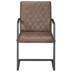 Ruokailuhuoneen tuolit, 2 kpl, ruskea hinta ja tiedot | Ruokapöydän tuolit | hobbyhall.fi