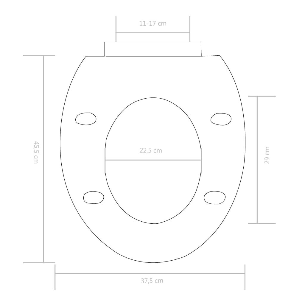 WC-istuin pehmeästi sulkeutuvalla kannella, musta hinta ja tiedot | WC-istuimen lisätarvikkeet | hobbyhall.fi