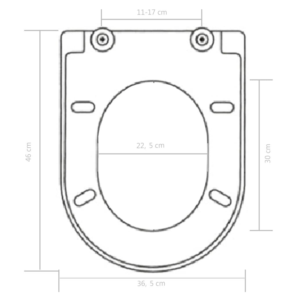 Wc-istuin pehmeästi sulkeutuvalla kannella, valkoinen hinta ja tiedot | WC-istuimen lisätarvikkeet | hobbyhall.fi