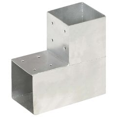 Napaliittimet, 4 kpl, 101x101mm, metallia, L-muotoinen hinta ja tiedot | Aidat ja tarvikkeet | hobbyhall.fi