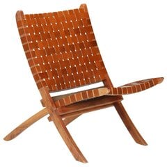 Taitettava tuoli, ruskea hinta ja tiedot | Puutarhatuolit | hobbyhall.fi