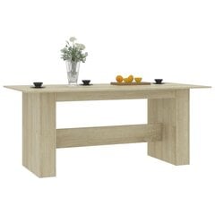 Ruokapöytä, 180x90x76 cm, tammen, hinta ja tiedot | Ruokapöydät | hobbyhall.fi