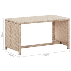 Sohvapöytä, 70x40x38cm, kerma hinta ja tiedot | Sohvapöydät | hobbyhall.fi