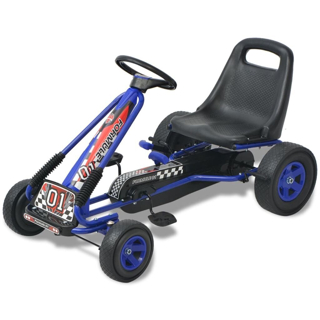 vidaXL Pedal Kart säädettävällä istuimella, sininen. hinta ja tiedot | Vauvan lelut | hobbyhall.fi