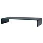 TV-taso/monitorikorkeus, musta lasi, 80x30x13 cm hinta ja tiedot | TV-tasot | hobbyhall.fi