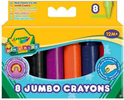 Väriliidut Crayola MiniKids 8 kpl hinta ja tiedot | Taide- ja askartelutarvikkeet | hobbyhall.fi