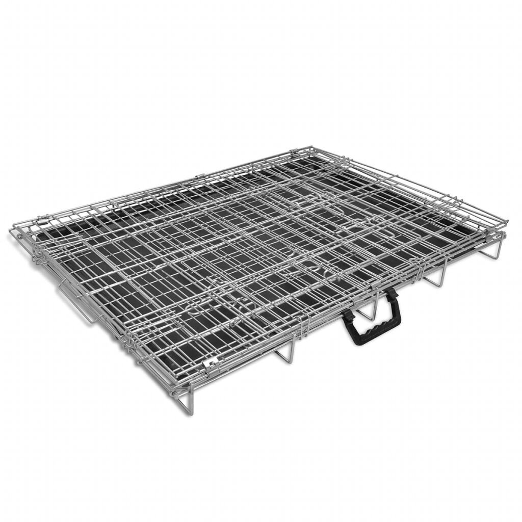 Metallinen eläinhäkki 95x56x64 cm hinta ja tiedot | Kuljetushäkit ja kuljetuslaatikot | hobbyhall.fi