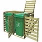 Tuplavarasto roskasäiliöille, 240 l hinta ja tiedot | Piharakennukset | hobbyhall.fi