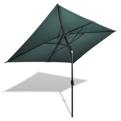 Ulkosateenvarjo 240 cm, vihreä hinta ja tiedot | Aurinkovarjot ja markiisit | hobbyhall.fi