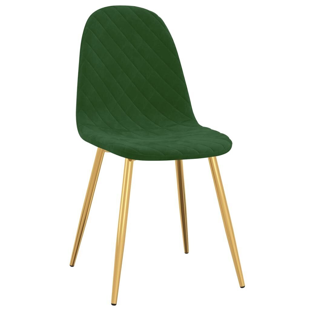 Ruokasalin tuolit, 4 kpl, vihreä hinta ja tiedot | Ruokapöydän tuolit | hobbyhall.fi