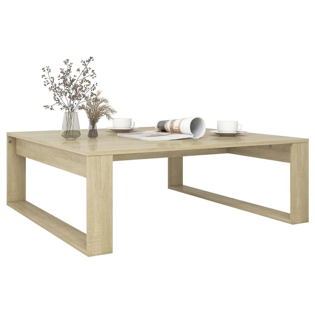 Sohvapöytä, 100x100x35cm, tammennen hinta ja tiedot | Sohvapöydät | hobbyhall.fi