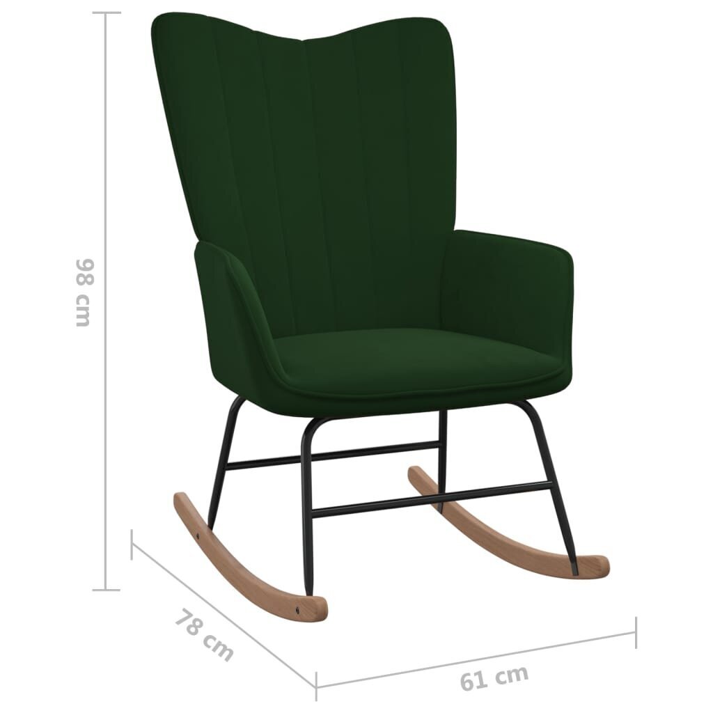 Keinutuoli, vihreä hinta ja tiedot | Nojatuolit | hobbyhall.fi