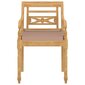 Batavia-tuolit tyynyillä, 8 kpl, ruskea/violetti hinta ja tiedot | Puutarhatuolit | hobbyhall.fi