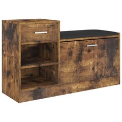 Kenkäpenkki, savutammi, 94,5x31x57cm, MDP hinta ja tiedot | Kenkäkaapit ja -hyllyt | hobbyhall.fi