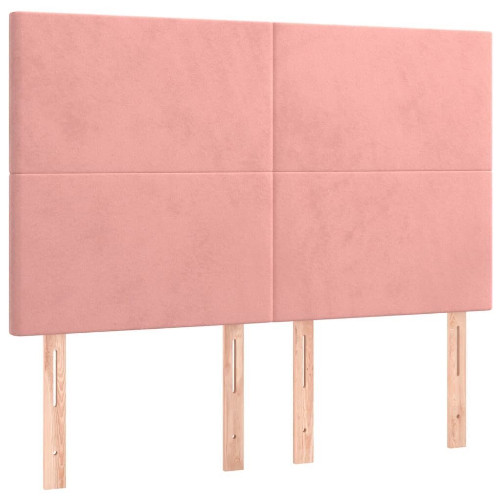 Sänky jousilla ja patjalla, pinkki, 140x190 cm hinta ja tiedot | Sängyt | hobbyhall.fi