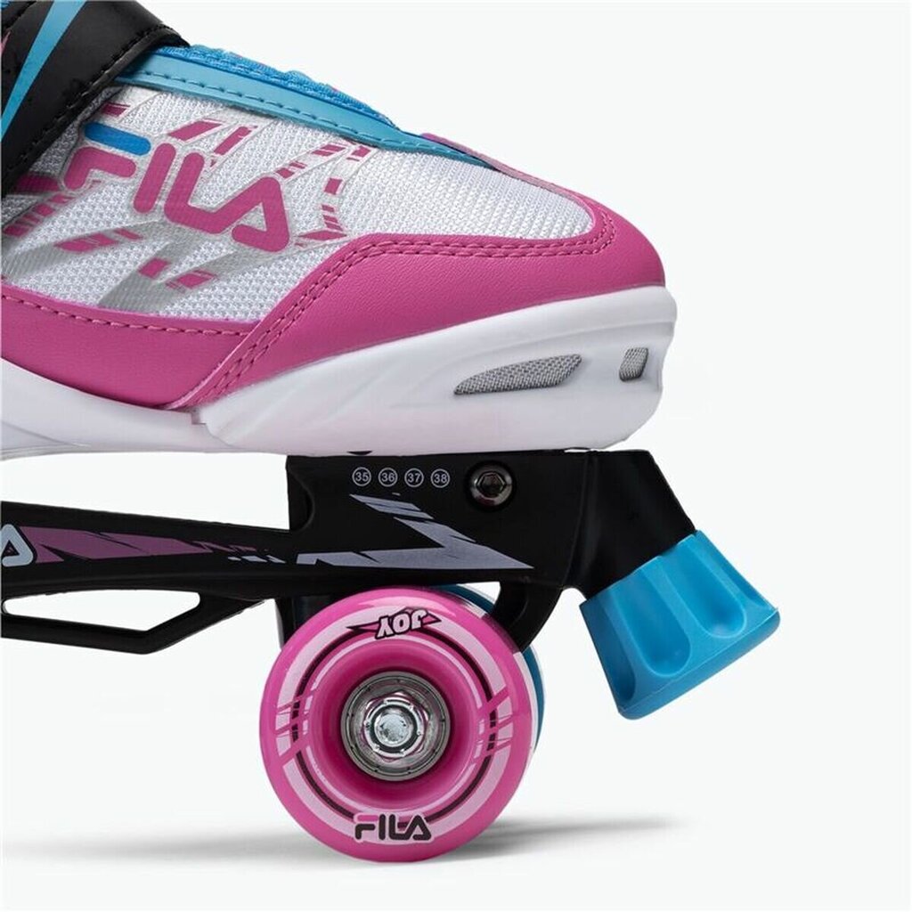 Säädettävät rullaluistimet Fila Quad Joy Girl, 35-38, pinkki hinta ja tiedot | Rullaluistimet | hobbyhall.fi