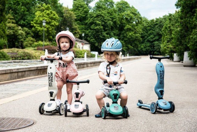 Skootteri - kolmipyörä Scoot & Aja 2in1, sininen hinta ja tiedot | Potkulaudat | hobbyhall.fi