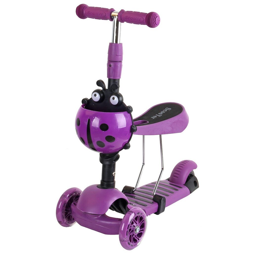 tasapainoskootteri - enero beverly balance, 3in1, violetti hinta ja tiedot | Potkulaudat | hobbyhall.fi