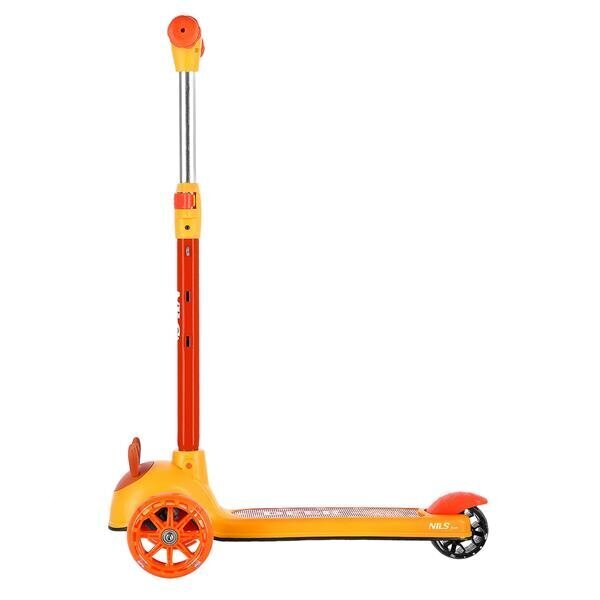 Lasten skootteri NILS FUN HLB02 Deer Scooter, oranssi hinta ja tiedot | Potkulaudat | hobbyhall.fi