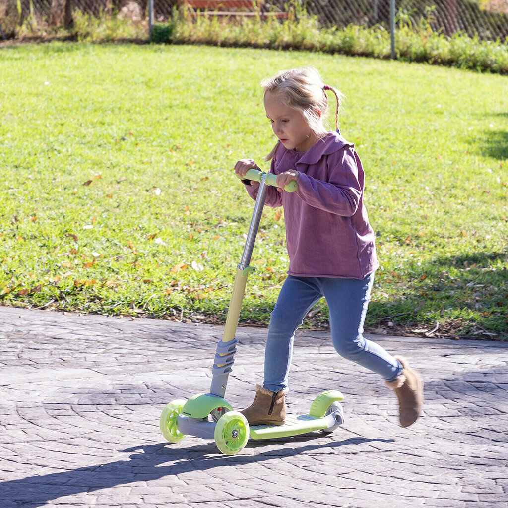 Evolving Kids -skootteri, vihreä hinta ja tiedot | Potkulaudat | hobbyhall.fi