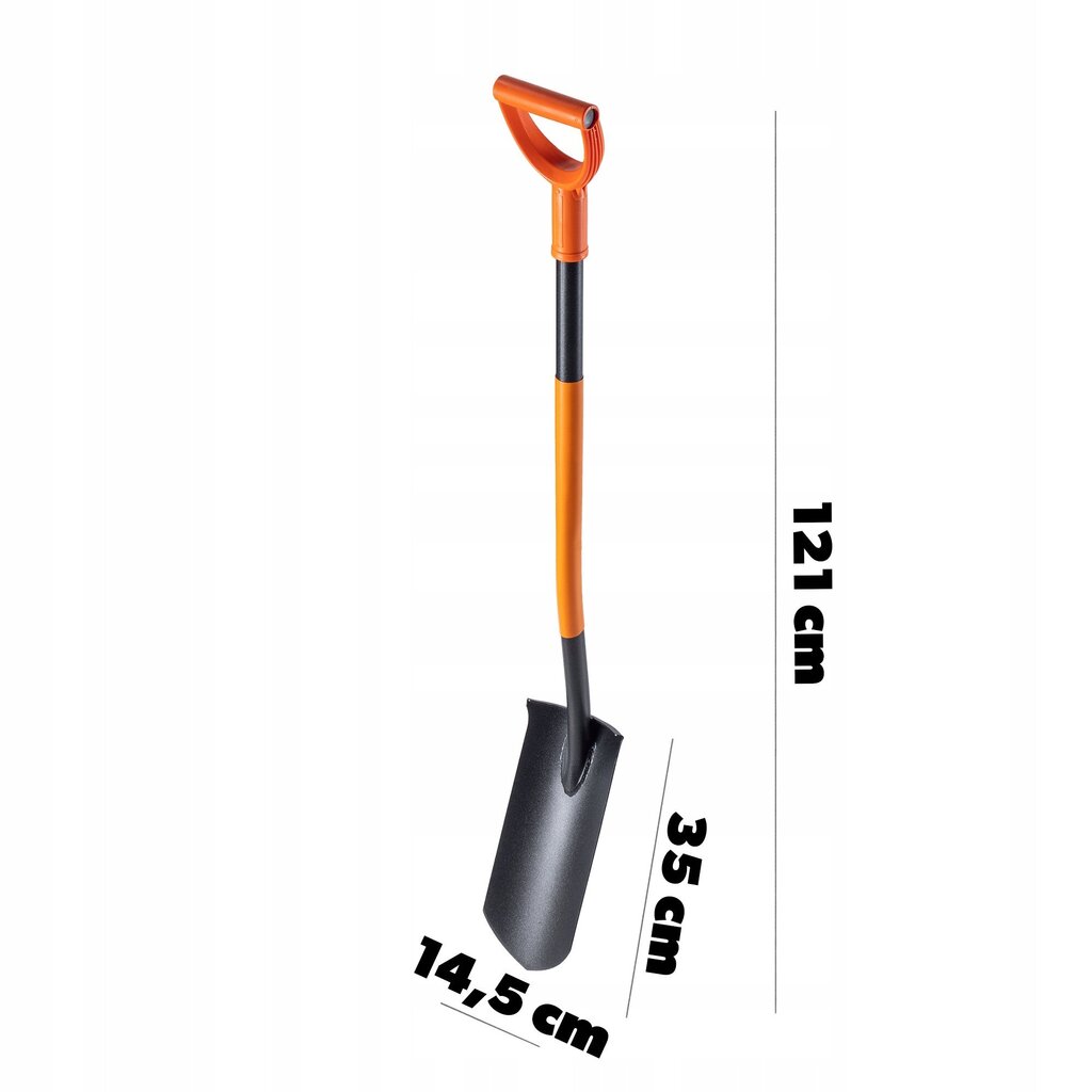 Orchard Drainage Spade Pitkä Kapea Terävä Karkaistu Untuva hinta ja tiedot | Puutarhatyökalut | hobbyhall.fi