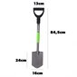 Kadax Shovel Spade Sharp 84cm Metallinen puutarhalapio Ergo kärjellä hinta ja tiedot | Puutarhatyökalut | hobbyhall.fi