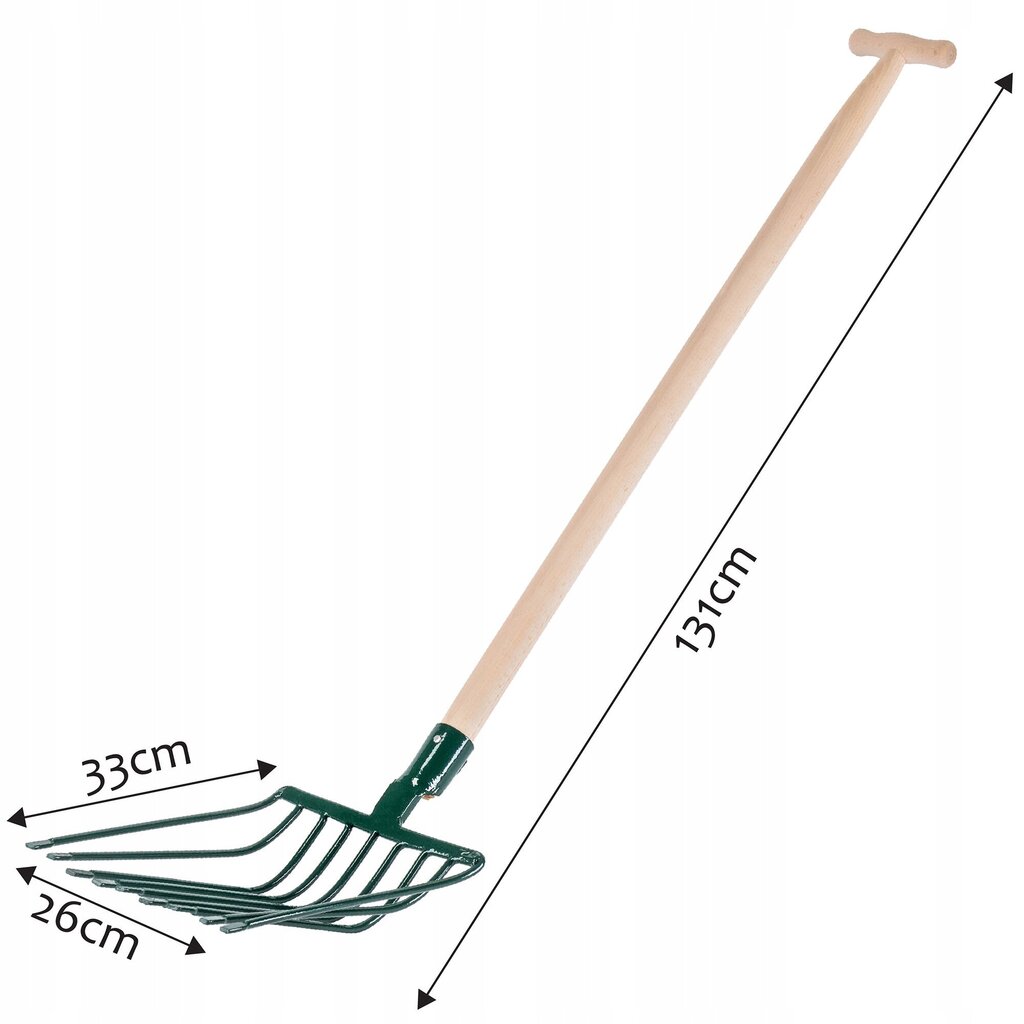 Gable 9 hammashaarukka kiville, kiviaines, metallipuutarha 131cm hinta ja tiedot | Puutarhatyökalut | hobbyhall.fi