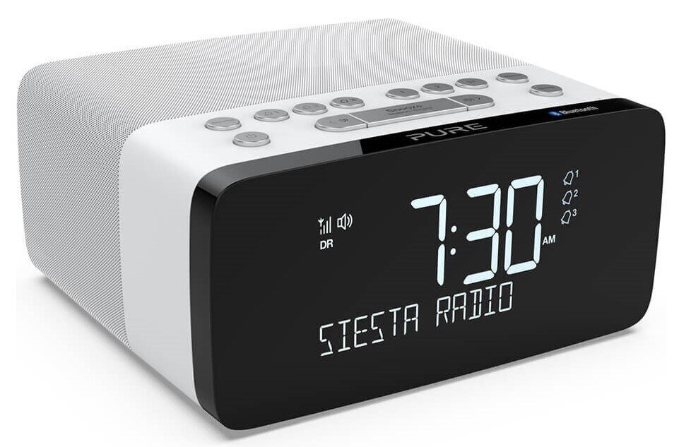 PURE FM/DAB/DAB+ Siesta Charge Kelloradio Polar hinta ja tiedot | Kelloradiot ja herätyskellot | hobbyhall.fi