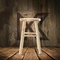 4x puinen keittiöjakkara tuoli 46cm kiinteät jakkarat hinta ja tiedot | Ruokapöydän tuolit | hobbyhall.fi