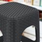 Keittiöjakkara Rattan Antrasiitti 4 kpl hinta ja tiedot | Ruokapöydän tuolit | hobbyhall.fi