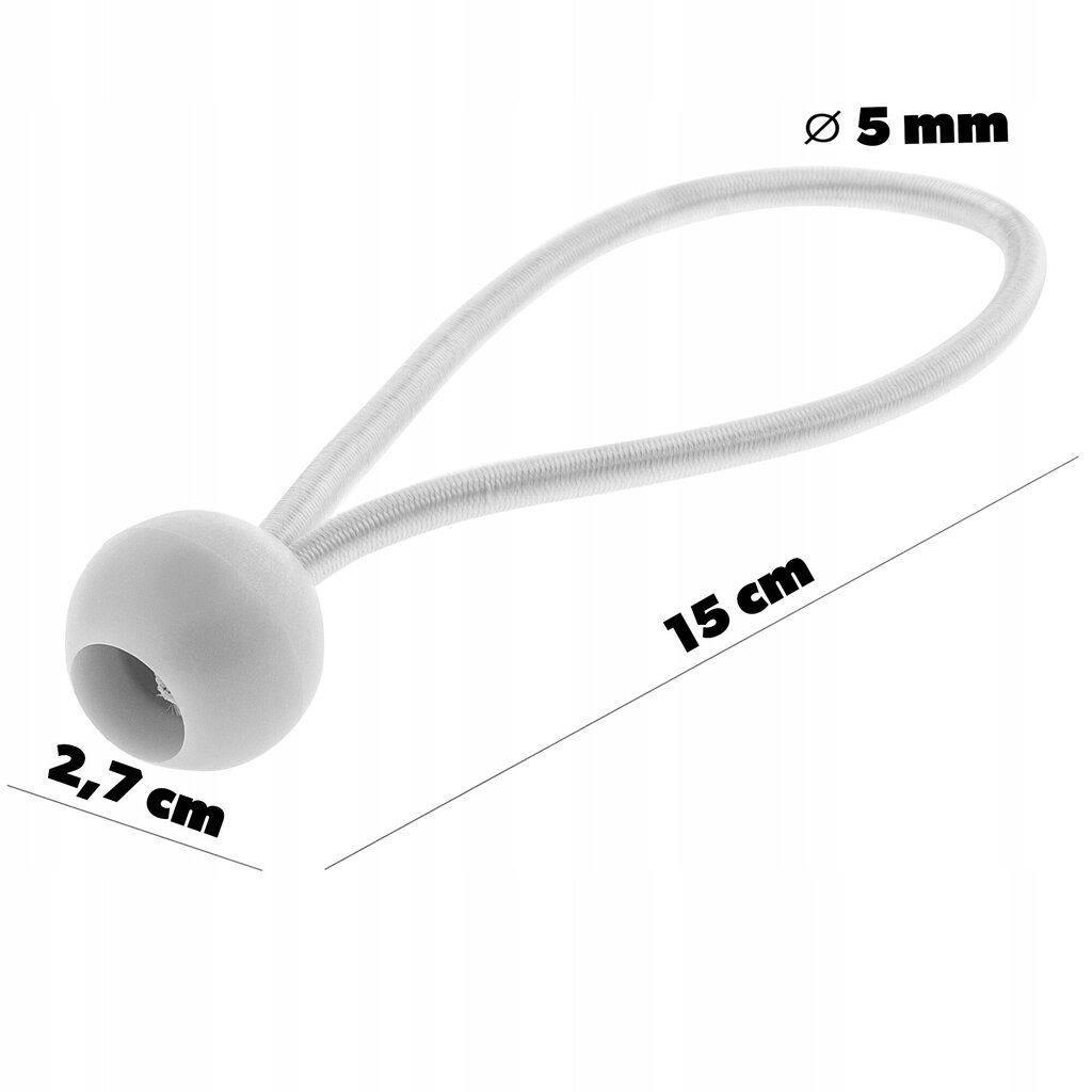 Setti kuminauhaa, jossa pallo suojapeitteille, 10 kpl hinta ja tiedot | Puutarhatyökalut | hobbyhall.fi